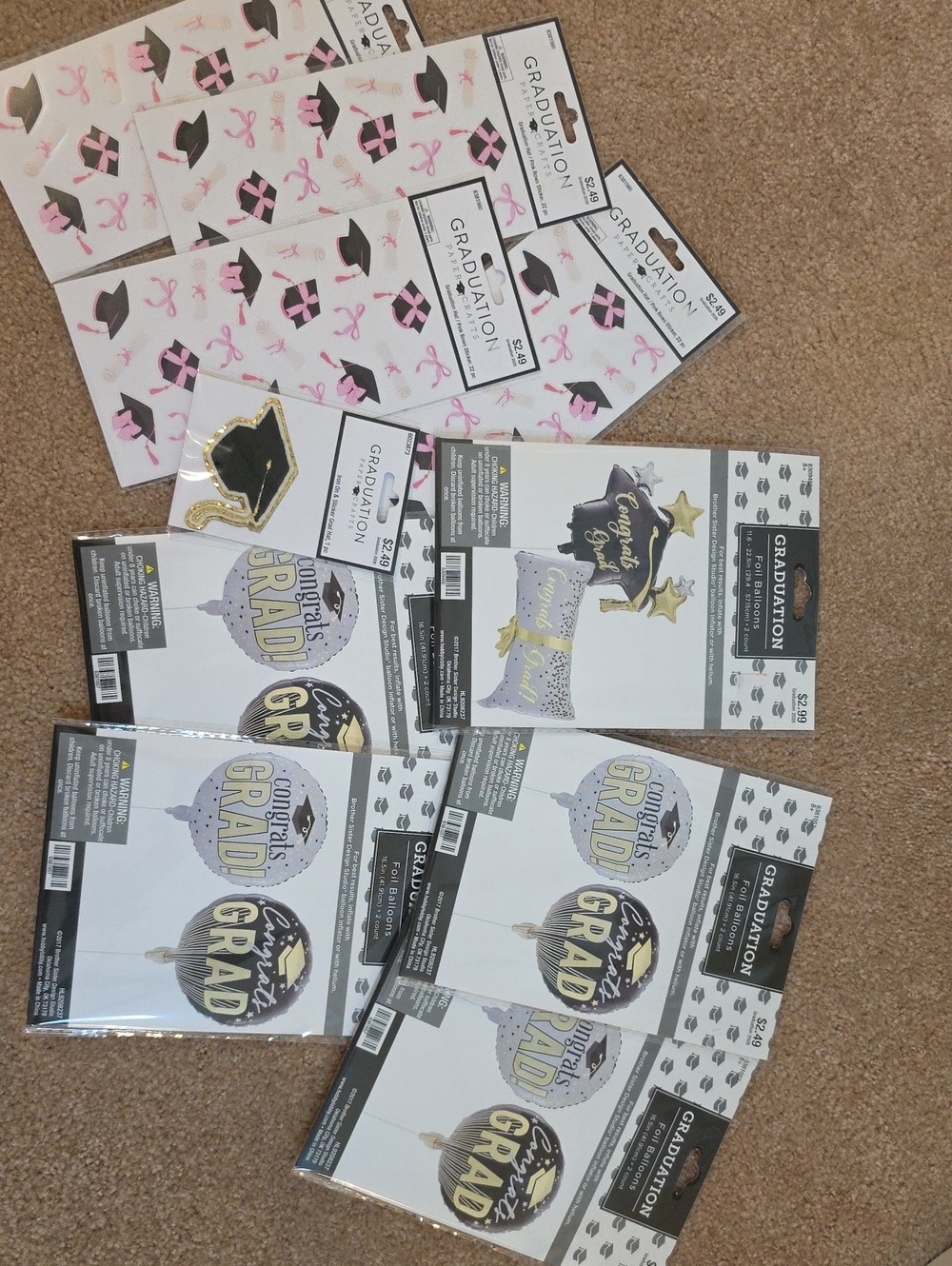 Hobby Lobby Graduation Party Decorations - Pink, Black & Gold